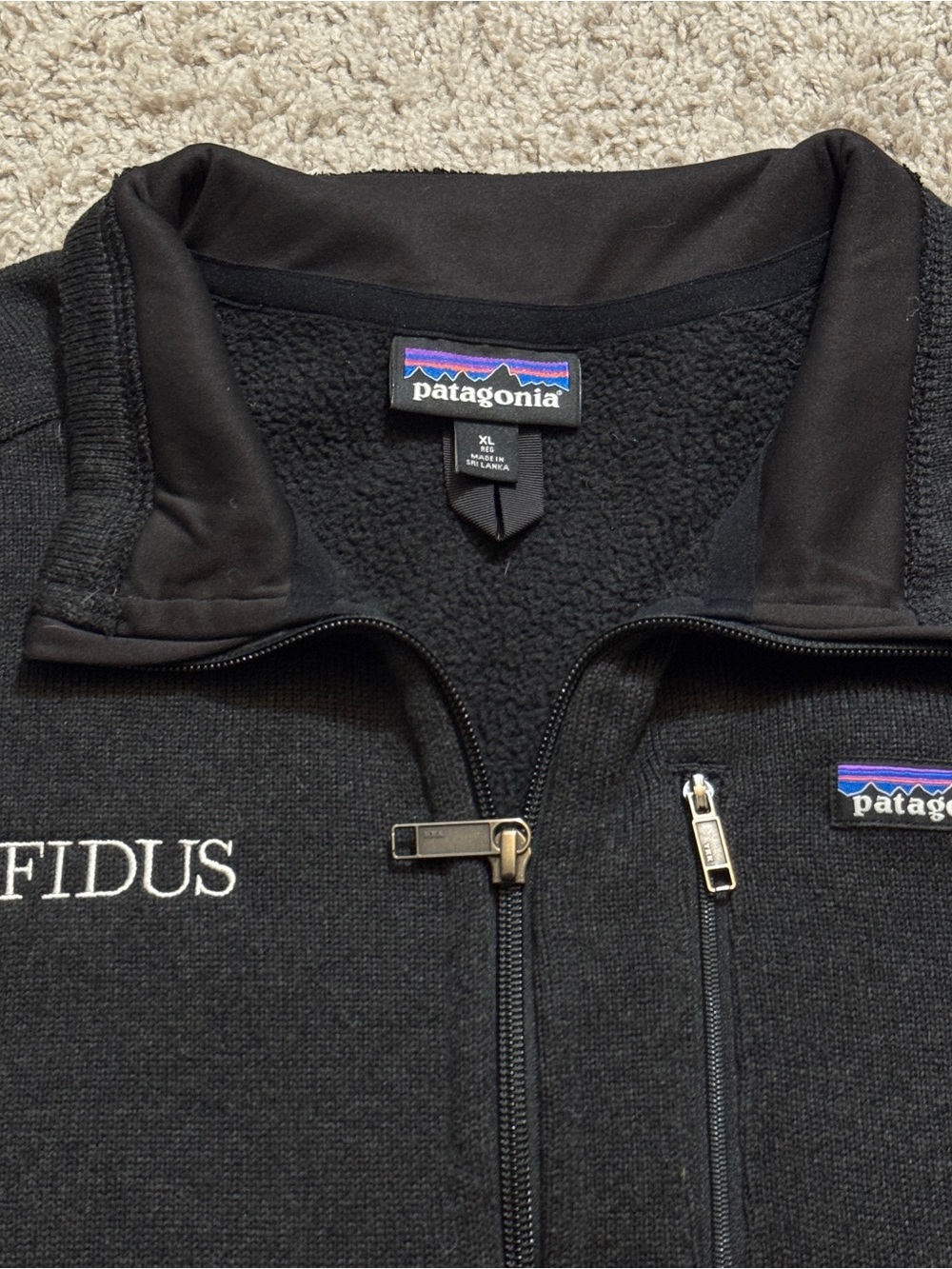 Patagonia Black Mens Better Sweater Full Zip Fleece Vest size XL - Picture 2 of 9